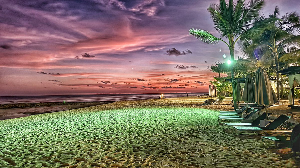 Took this photo right after sunset on the east side of Bali in Nusa Dua.