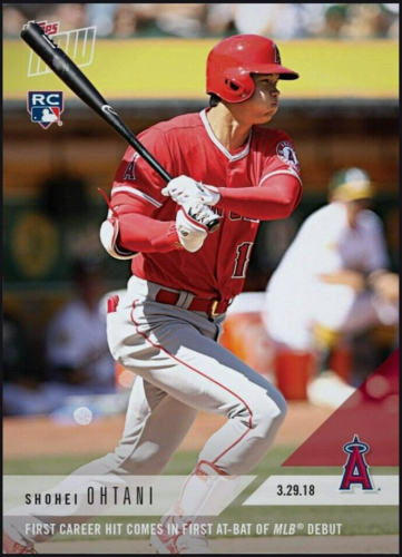 2018 Topps Now Rookie (3-29-18 First Career Hit) - SHOHEI OHTANI RC Digital Card  

Shop now: ebay.com/itm/1859978675… 
.
.
.
.
.
.
.
.
.
.
.
.
.
#ShoheiOhtani #RookieCard #DigitalCollectible #BaseballMemorabilia #ToppsNow