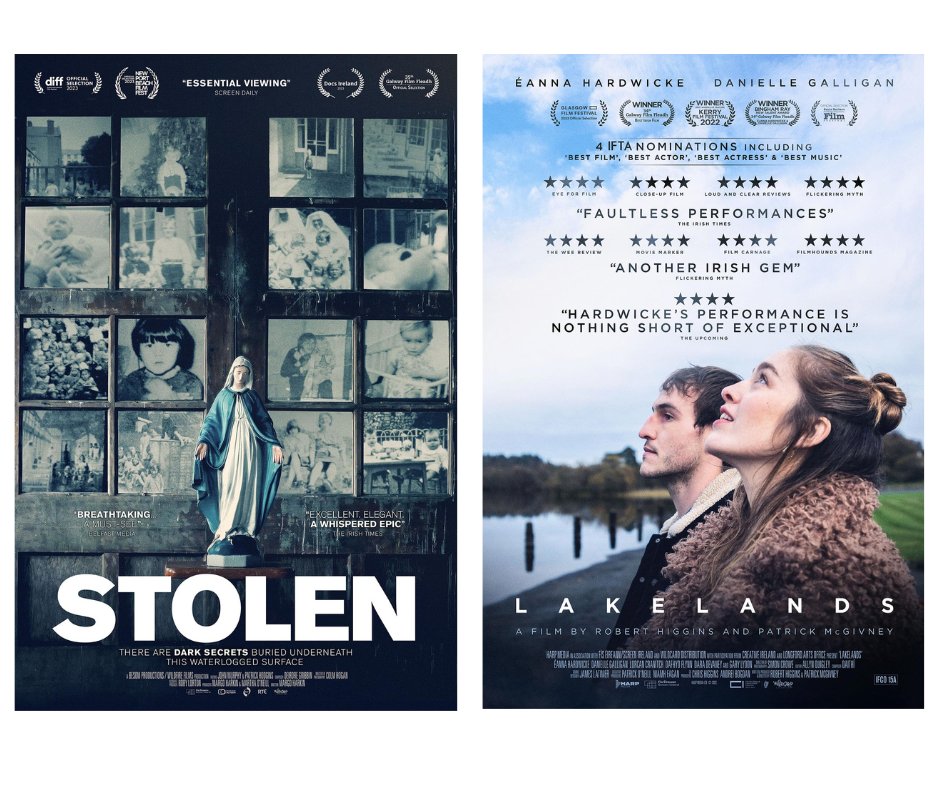 Great to see LAKELANDS & STOLEN included in the Sunday Independent's 20 must-see movies of 2023 (the only Irish films on the list). Both films are available on digital platforms: 'essential viewing' Lakelands 👉 tinyurl.com/3993b3ud 'landmark documentary' Stolen