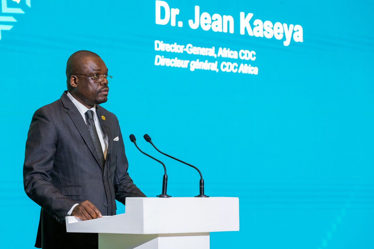 The @AfricaCDC Director General, Dr @JeanKaseya2 recalled that the agency has established the Partnership for Africa Vaccine Manufacturing - PAVM - and developed a 20-year strategy with a focus on ensuring that at least 60% of the vaccines needed in Africa are produced in Africa.