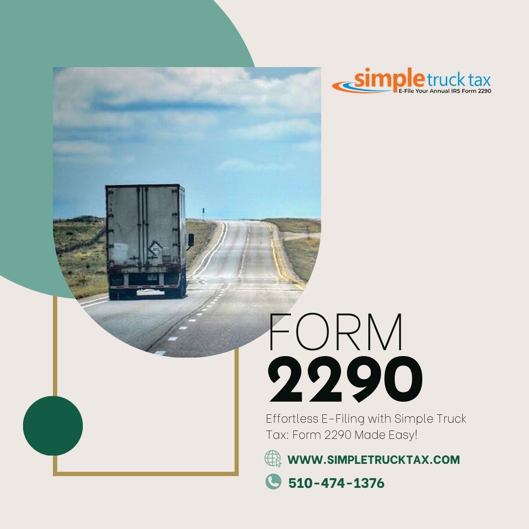 Effortless E-Filing with Simple Truck Tax: Form 2290 Made Easy!
Visit simpletrucktax.com
#2290EFile #TruckTaxFiling #HeavyHighwayTax #IRS2290 #TaxSeasonTrucking #File2290Online #HVUT #TruckTaxReturns #Form2290Online #RoadUseTax #2290Deadline #HeavyVehicleUseTax