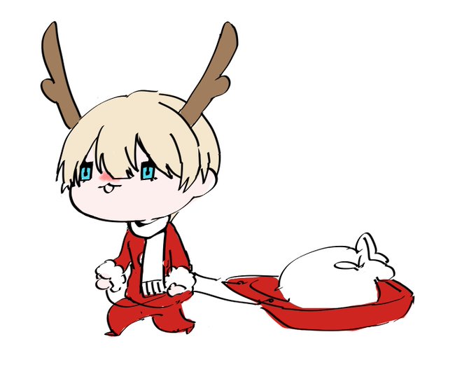 「reindeer antlers white background」 illustration images(Latest)