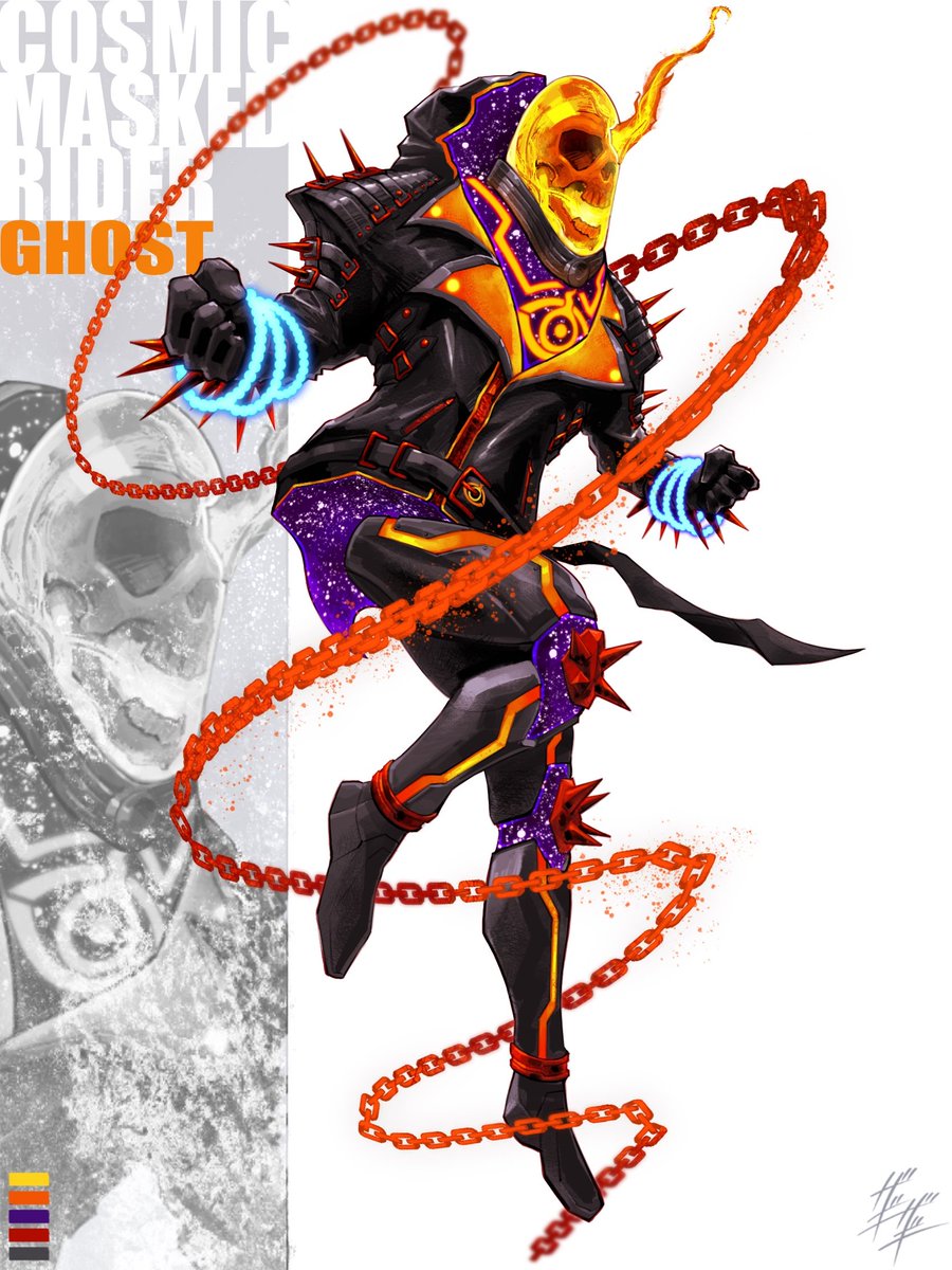 「【Cosmic MASKED Rider<GHOST>】 コズミックゴーストライ」|ザギザギ/ZAGIZAGIのイラスト