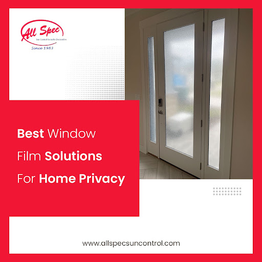 allspec123's tweet image. Boost your home privacy with our residential #windowtintingservices to make your home safer and more secure! Book an appointment today!

#windowfilm #glassprotection #suncontrol #privacysolution #lifetimeWarranty #HeatControl  #windowfilmsolution  #SecureSpaces #contactustoday