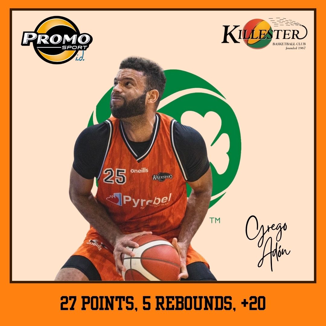 Ireland - Superleague 🇮🇪 Grego Adón had 27 points, 5 rebounds, 4 assists and 5 steals (+20) for Killester BC 📷 Michelle Sports Photography #PSFam
