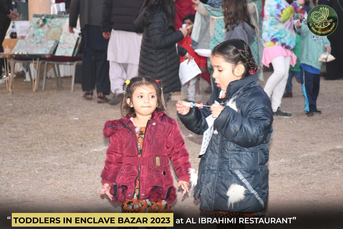 Kids enjoying at Enclave Bazar 2023 that was held at Al Ibrahimi Restaurant in Bahria Enclave, islamabad.

#AlibrahimiRestaurant #EnclaveBazaar #FamilyFestival #FunActivities #FoodieDelights #Entertainment #KidsActivities #IslamabadEvents #BahriaEnclave #Islamabad
