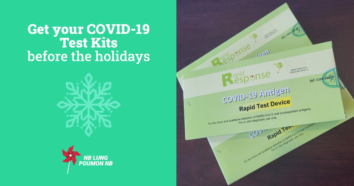 Our office is closing on Friday, December 22nd at Noon. Get your COVID-19 Rapid Test Kits before the holidays. No appointment necessary - just drop by our office at 132 Main Street in Fredericton. We will be back in the office on January 2nd.