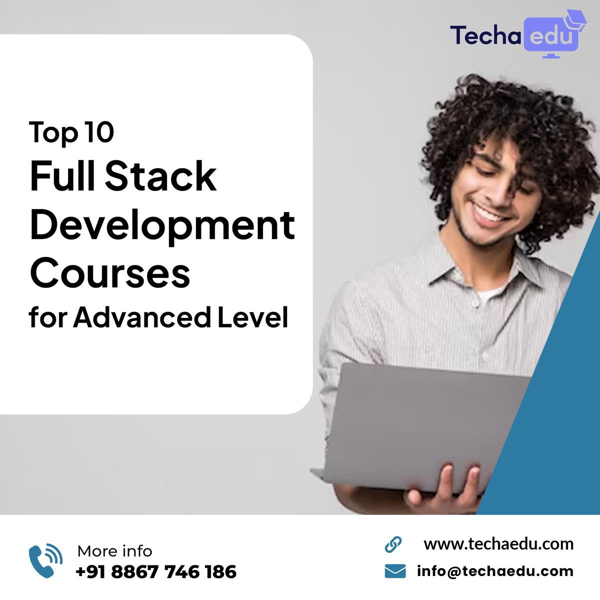 techaedu's tweet image. 🚀 Elevate your Full Stack skills with the Top 10 Advanced Level Courses! 🌐  
Apply now!
🌐 - rb.gy/qv79md
📞 - +91 8867 746 186
📧 - info@techaedu.com
#FullStack #AdvancedDevelopment #TechInnovation #ContinuousLearning