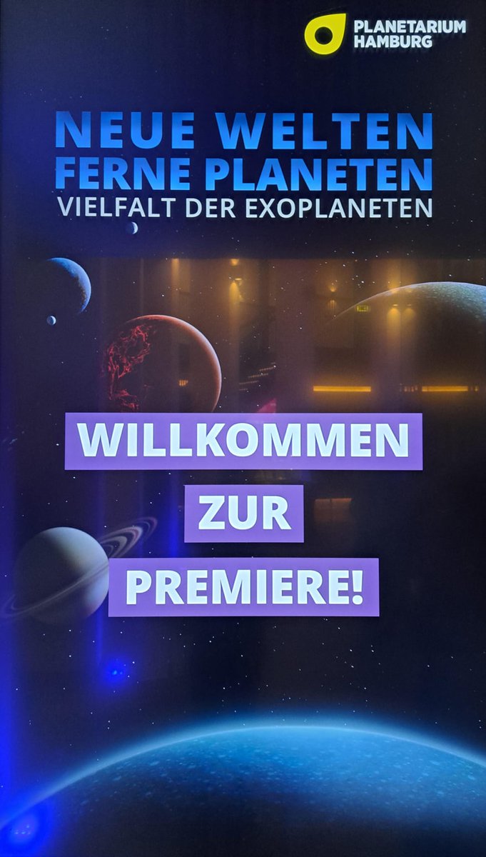 On 15 December 2023, the SPP 1992 celebrated the finalisation of the exoplanet show by the Planetarium in Hamburg - it was a great success! 🥳 We would like to express our sincere thanks for the all-round successful collaboration! 🤗