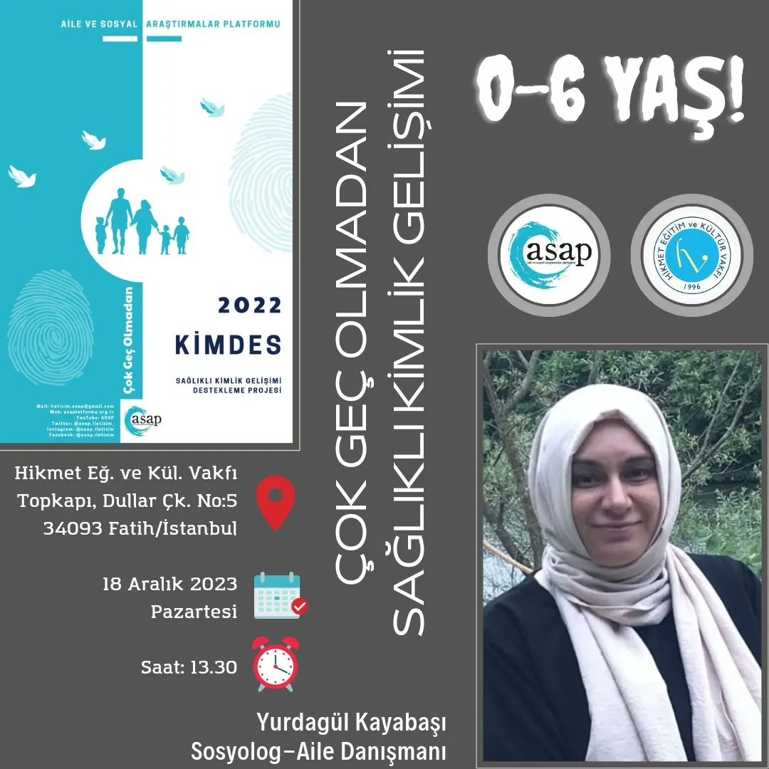 #kimdes sahada. Çocuklarda Sağlıklı Kimlik Gelişimini Desteklemek için 0-6 yaş ebeveyn ve eğitimcilerin yönelik eğitimlerimiz devam ediyor. Talepler için lütfen iletişime geçiniz.