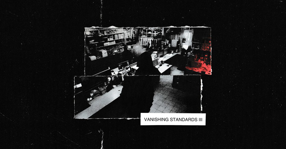 The third instalment of our bi-annual Vanishing Standards compilation series closes the year of Amek fifteenth anniversary. On cassette &amp; digital.

amekcollective.bandcamp.com/album/vanishin…

Artwork by <a href="/nikola_kostv/">-</a> 

Much love to the Bulgarian Crew.