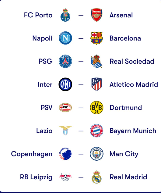 The Champions League last 16 draw has taken placed with the most fun looking to be Napoli vs Barcelona ⚽️ Osimhen vs Lewandowski 💪 A goal scoring battle I can't wait to see 🙂 #ChampionsLeague #UCLdraw