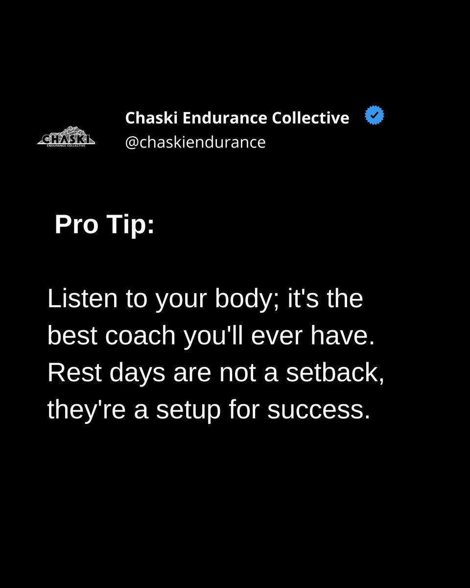 chaskiendurance's tweet photo. Respect your rest days. They're as important as your run days. 🌿 #ListenToYourBody #RestToRun #SelfCare #WellnessMonday https://t.co/RdF2tdldWF