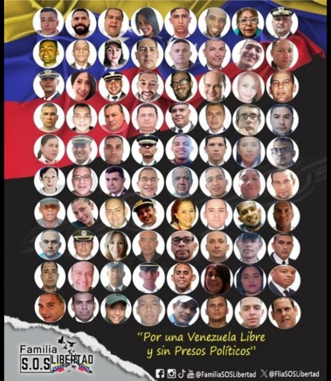 LIBERTAD para TODOS los PRESOS POLÍTICOS que se encuentran INJUSTAMENTE privados de LIBERTAD.
Por una Venezuela LIBRE y sin PRESOS POLÍTICOS.
Por unas #NAVIDADES sin PRESOS POLÍTICOS
#LibertadParaLosPresosPolìticos 
#AunFaltanMas 
#NavidadSinPresosPoliticos