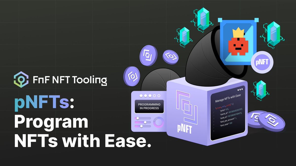 Few and Far (aka FnF) Protocol on X: "1/5⚡️Introducing pNFTs (Programmable NFTs): Program and Manage #NFTs with Ease We're bringing our programmable NFT (aka pNFT) technology back to the #web3 world with