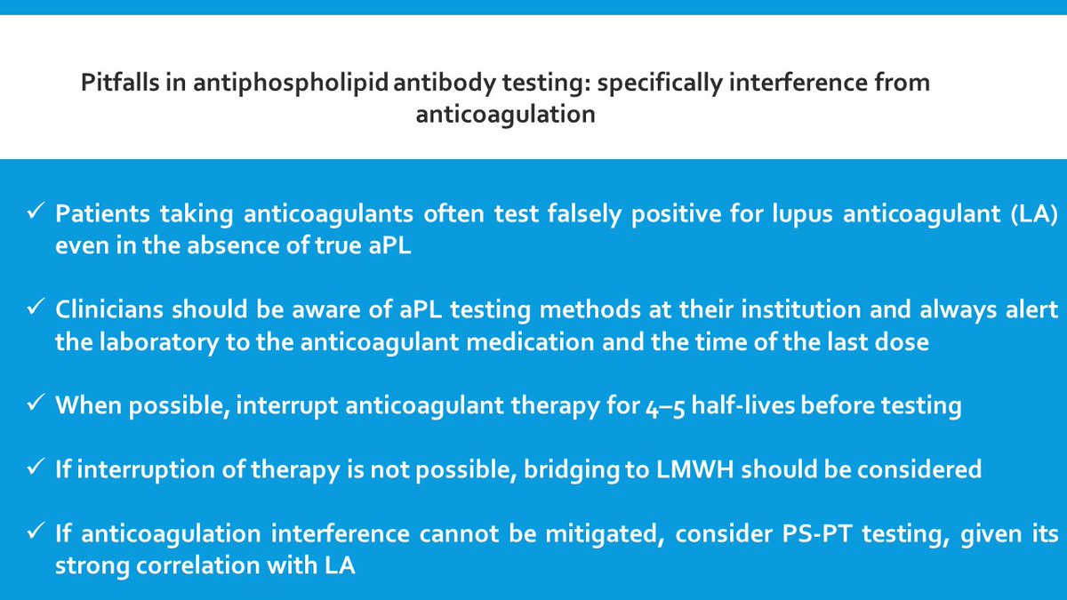 Laboratory testing for antiphospholipid antibodies (aPL) comes with many pitfalls: 📌Specifically interference from anticoagulation Check out strategies to reduce diagnostic errors 👉rdcu.be/dtTcc #FOAMed #MedEd #Rheumatology