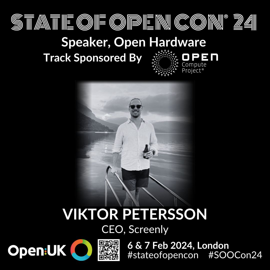 Join us at @openuk_uk State of Open Con 2024 for a journey through Screenly’s evolution! Our CEO, @vpetersson, dives deep into our growth from Raspberry Pi origins to x86 hardware integration & our quest for enhanced security through open hardware. #stateofopencon #SOOCon24