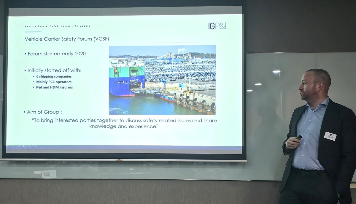 Earlier this month, Jacob Damgaard, Divisional Director, Loss Prevention attended the Lithium-ion Batteries in the Logistics Chain Conference in Singapore. Jacob gave an update on the Vehicle Carrier Safety Forum. 

#shipping #maritime #vehiclecarrier #safety