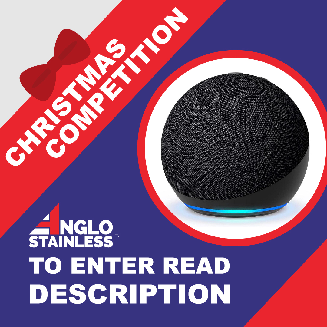 AngloStainless's tweet image. 🎁 CHRISTMAS COMPETITION WEEK 3🎁

Want to win this Amazon Echo Dot? All you have to do is submit a genuine enquiry on our website: anglostainless.co.uk/contact/

If you entered earlier in the month, never fear! Your entry will be included in this draw.

#competition #amazonechodot