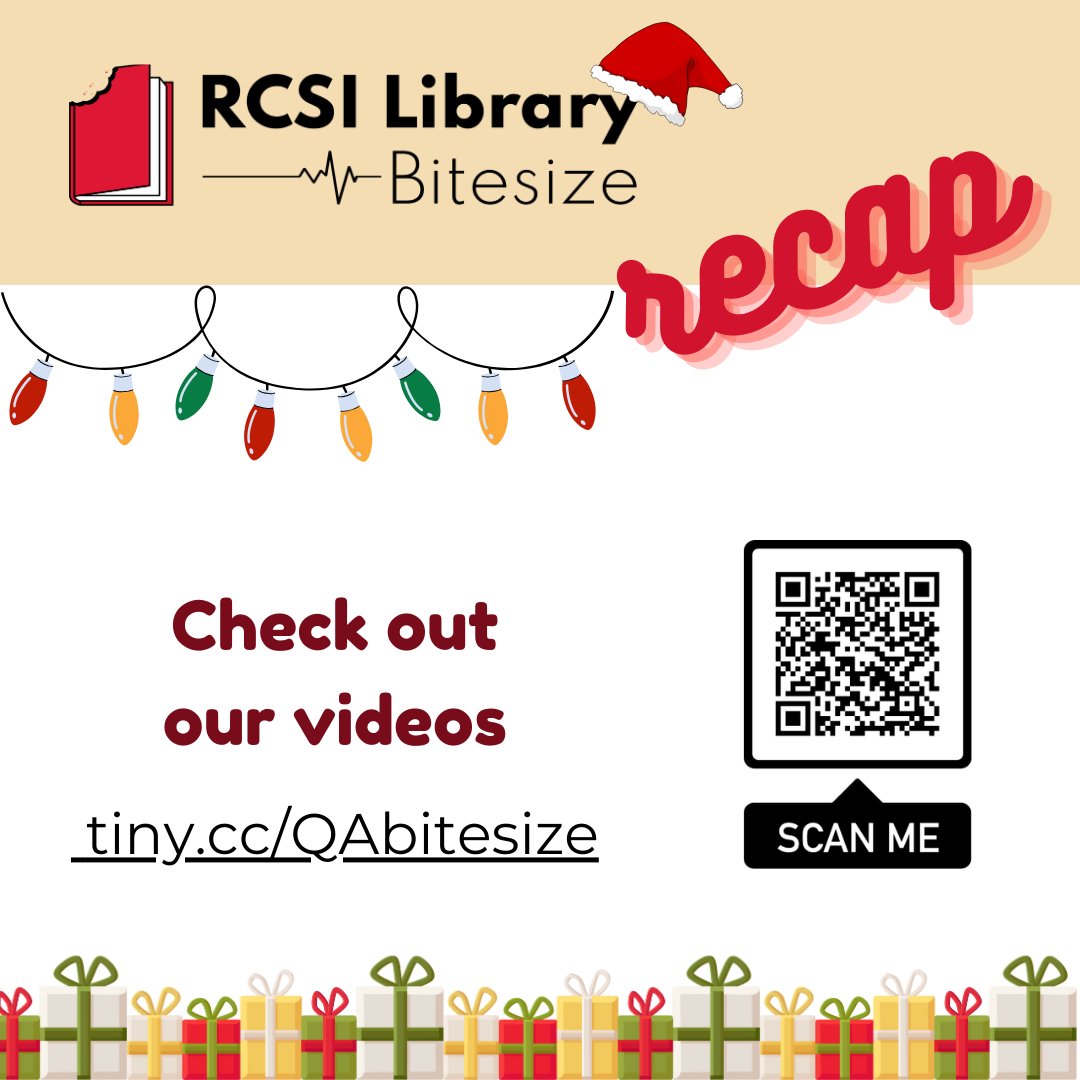 Don't forget to check out our Bitesize tutorials, all available on the Library's Moodle page.