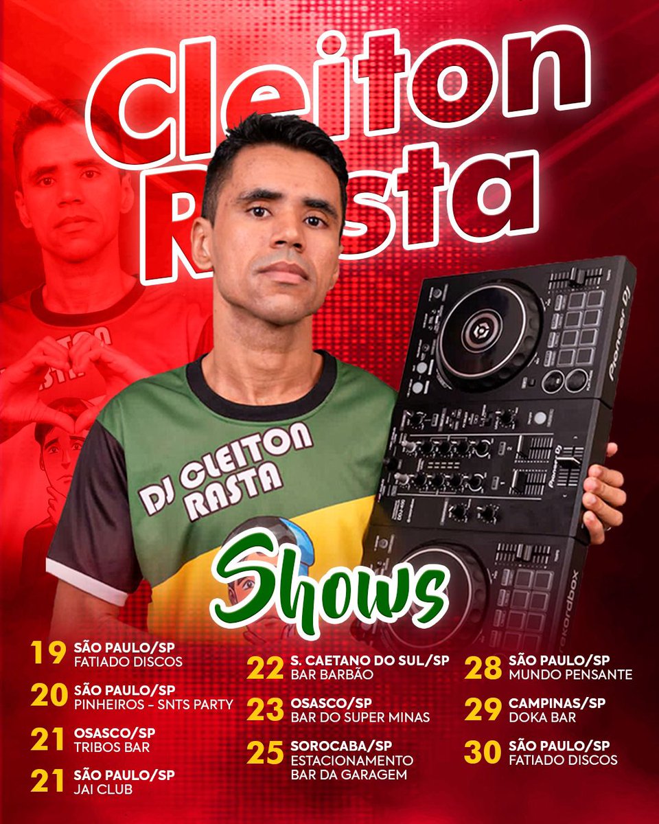 Febre na internet, DJ Cleiton Rasta se apresenta nesta sexta em