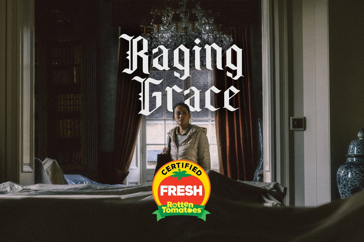 It’s official! RAGING GRACE is certified 98% FRESH 🍅 on Rotten Tomatoes! In light of some big Netflix movie getting 9% we’re extremely proud 🥹 Film will be in general release from 29/12 in UK, please ask your local cinemas to screen it 🙏 In US, it’s out in cinemas and VOD 😉