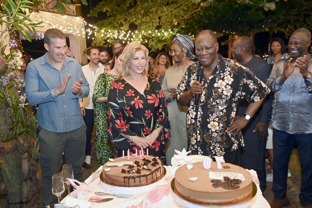 Cotedivoireoff_'s tweet image. La Première Dame Dominique Ouattara a bien fêté son 70e anniversaire ce week-end !