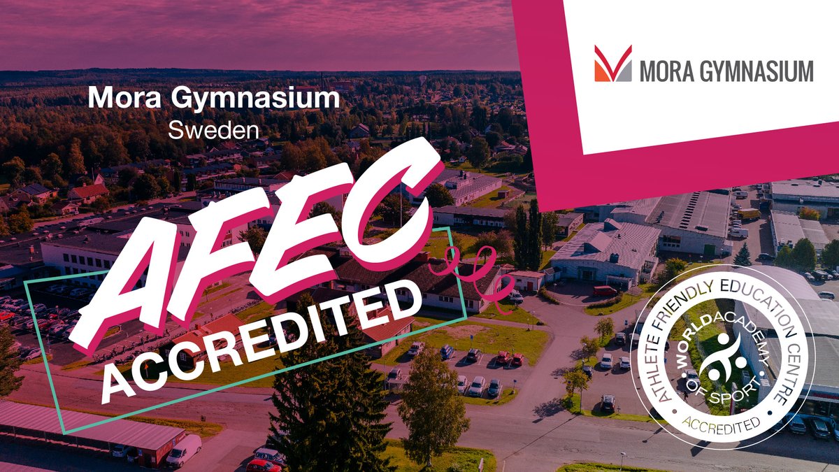 📢Congratulations to Mora Gymnasium on becoming the first AFEC in Sweden. To find out more about the school and others in the AFEC network, please click here: istudy.sport/afec #StudentAthlete #Balance #education #ibworldschool