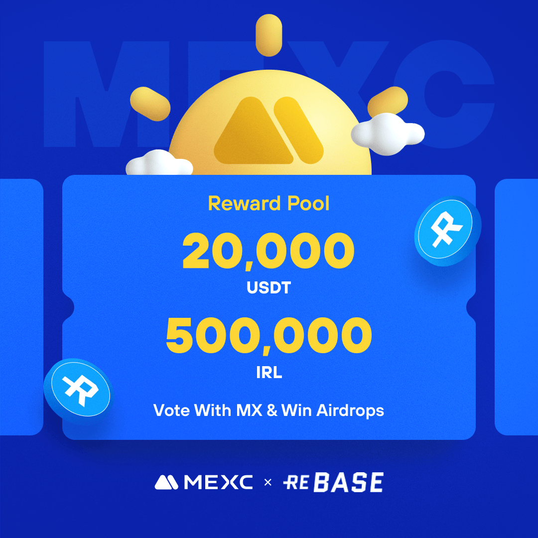 .@REBASEgg, an AR Adventure and #M2E App powered by Geo-Technology, is coming to #MEXCKickstarter 🚀 🗳Vote with $MX to share massive airdrops 📈 $IRL/USDT trading: Dec 19, 10:00 (UTC) Details: mexc.com/support/articl…