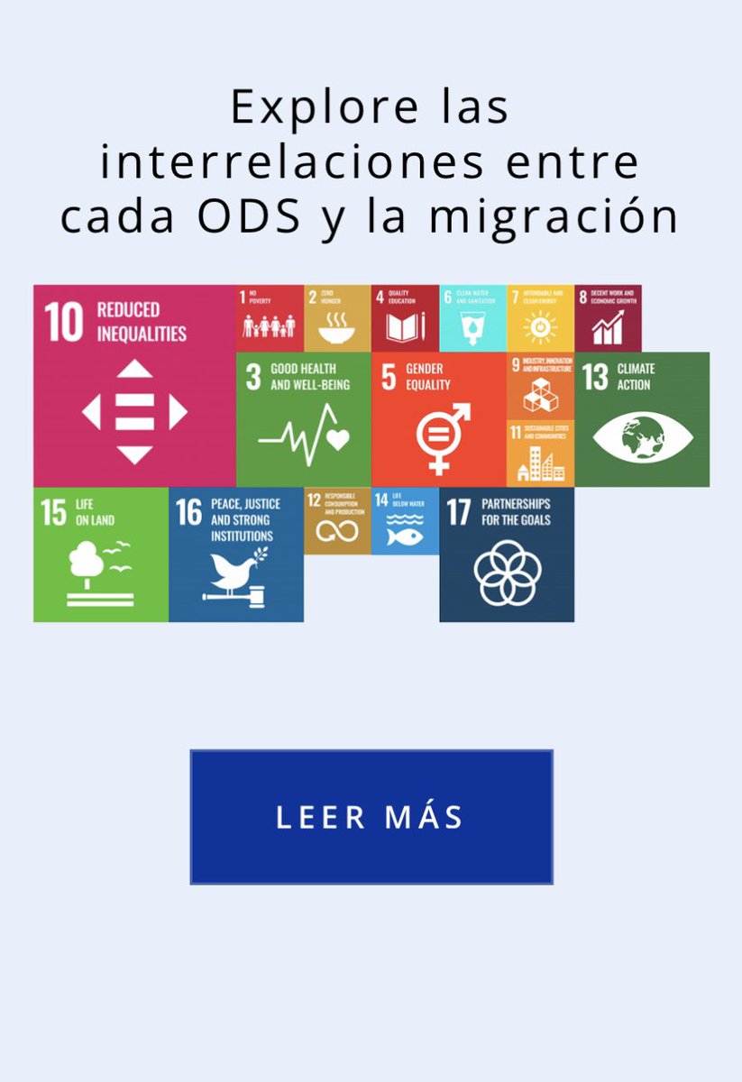 #DíaDelMigrante Mención 🎼 a la #migración en los #ODS en meta 10.7 - Facilitar la migración y la movilidad ordenadas, seguras, regulares y responsables de las personas Otras metas: migración laboral (8.7/8.8), movilidad estudiantil (4.b), remesas (10.c) iom.int/es/migracion-d…