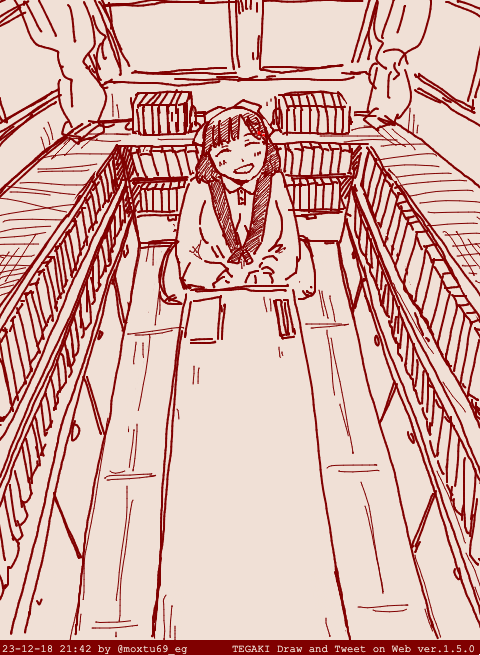 「本のお姉さん」 #tegaki_dt 