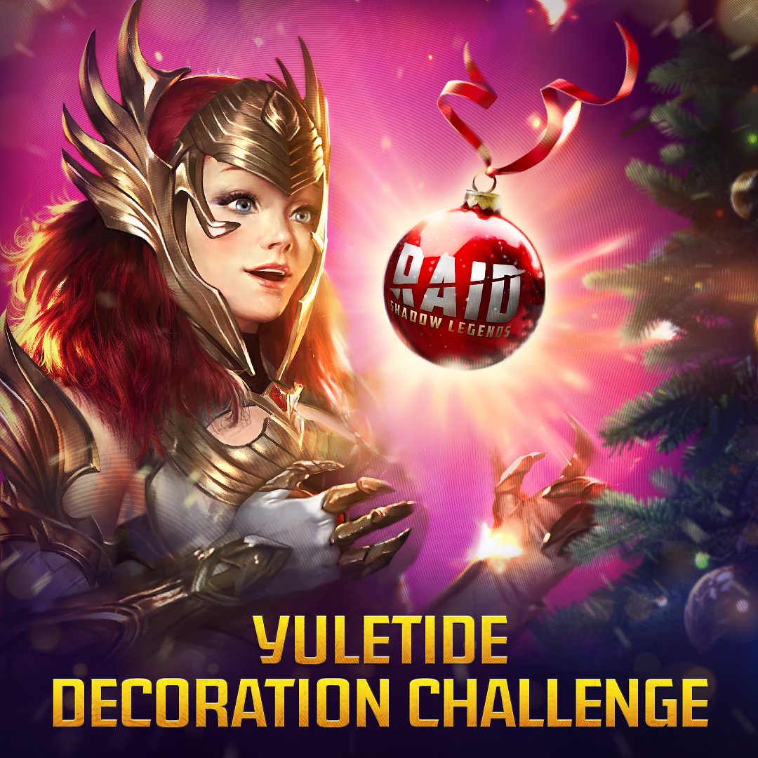 Greetings, Raiders! We’re launching a #YuletideDecorationChallenge and invite you to join! Create a RAID-themed Christmas tree decoration for a chance to win 1000 Gems! Follow the link to read the rules and take part in the contest: plrm.info/YuletideDecora…