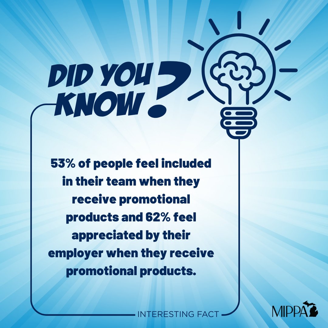 Did you know? Promotional products foster inclusion and appreciation!  Spread the spirit of appreciation and foster a sense of belonging. Embrace the power of promotional products in building strong teams and showing genuine appreciation!
#PromotionalProductsWork