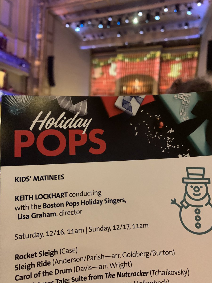 As a Boston composer, it was a special thrill to hear <a href="/KeithLockhart/">Keith Lockhart</a> and <a href="/TheBostonPops/">Boston Pops</a> perform Rocket Sleigh yesterday at Symphony Hall! <a href="/WGBHMusic/">WGBH Music</a> <a href="/995wcrb/">99.5 WCRB</a>  #holidaypops