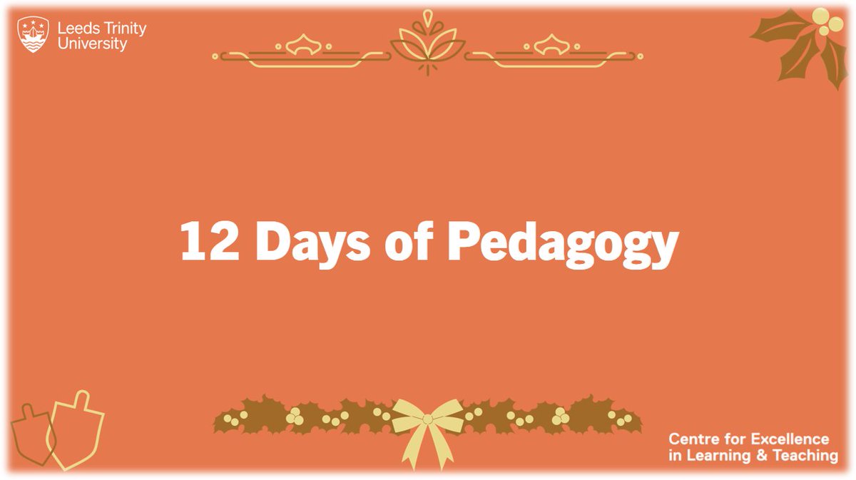 That's a wrap (pardon the festive pun) on our #12DaysofPedagogy series. A huge thanks to all colleagues who contributed their approaches, and to the community for sharing your reflections. We welcome these leading into the festive break as we recharge for an exciting 2024! 🙌