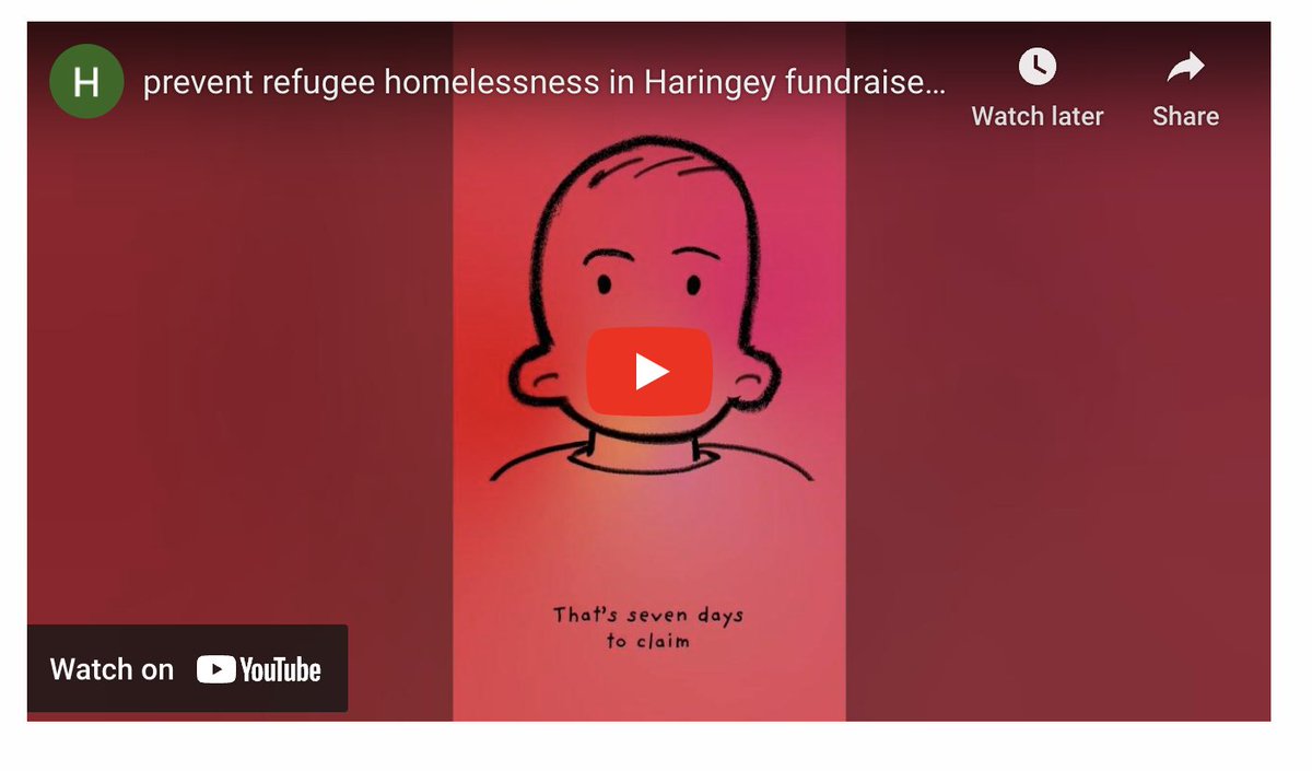 We just launched our winter fundraiser with our fantastic partners @our_MoH We're raising funds for refugees in Haringey facing eviction, to help them move on safely. All donations big and small gratefully received. Pls share in ur networks. Thank you. crowdfunder.co.uk/p/prevent-refu…