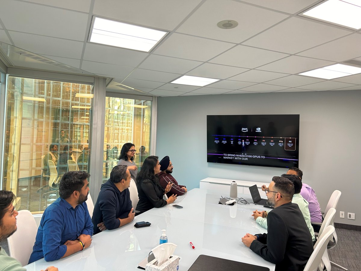 IRISSoftware's tweet photo. As virtual attendees of the 2023 AWS re:Inventconference, Irisians in Edison, NJ and Toronto, Canada watched a few keynote sessions together. The rapid advancements noted for Cloud, Data, AI, ML, NLP are exciting. Learn more https://t.co/9oQzjFnPtQ
#IrisSoftware #AWSreInvent #AI https://t.co/E7nSsOdgex