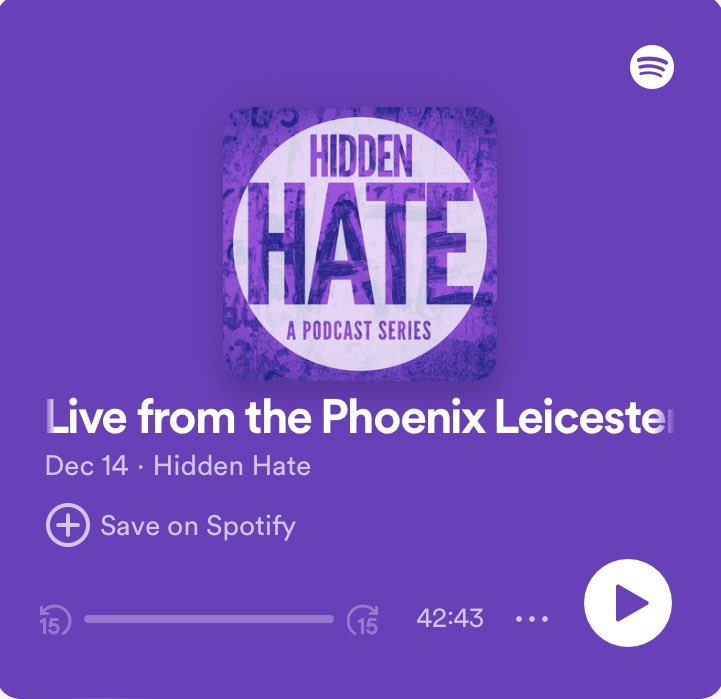 An early Christmas present from all of us here at the Centre ✨ a BRAND NEW episode of #hiddenhatepodcast recorded LIVE with special guests Rose Simkims @stophateuk & Alison Vincent @sophie_charity 🎙️ LISTEN NOW hiddenhatepodcast.com/5-live-phoenix…