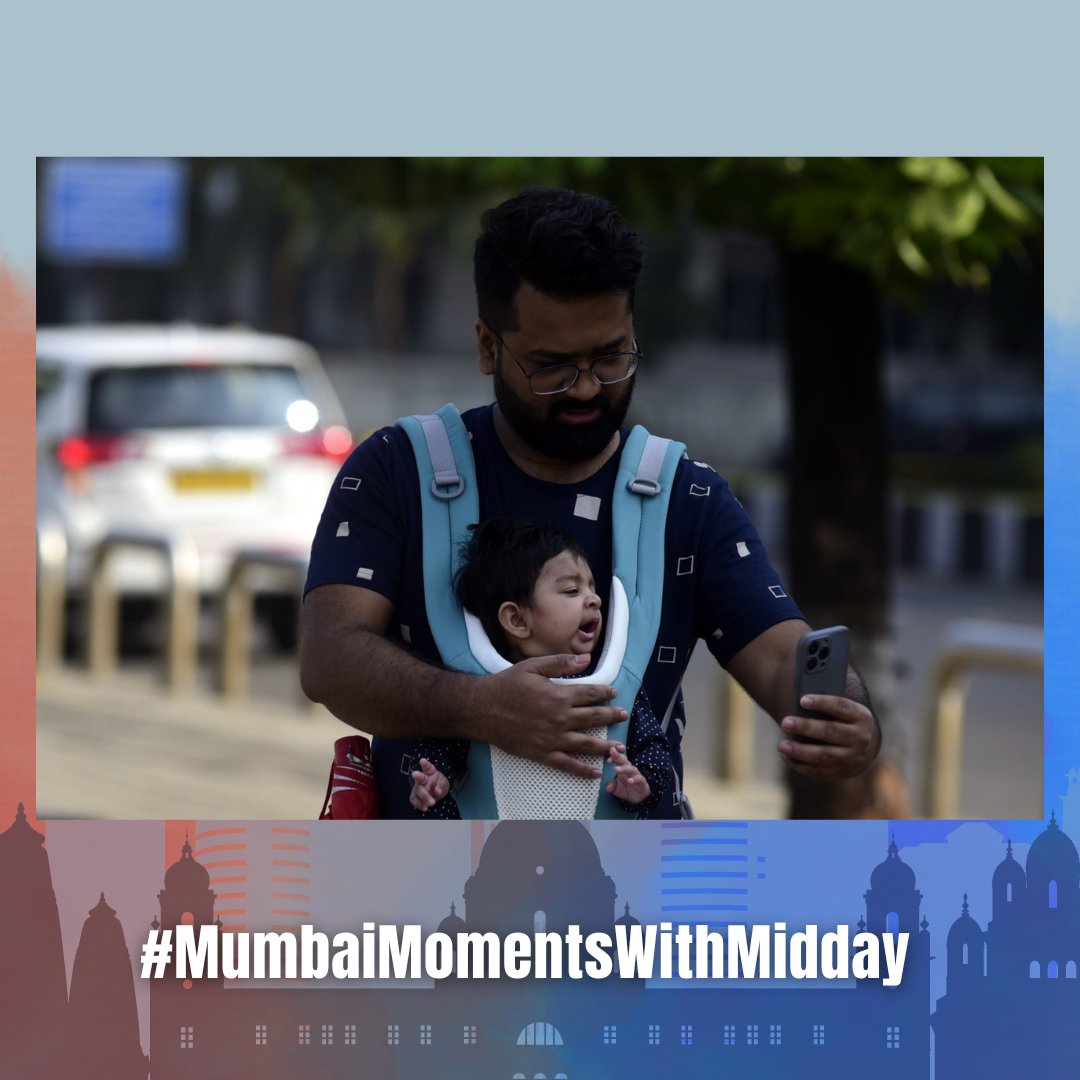 A man is carrying his kid at Marine Drive Discover Mumbai through Midday’s lens. Celebrate everyday moments from across our vibrant City of Dreams. 📸: @iamATULKAMBLE #MumbaiMomentsWithMidday #Photography #Moments #Click #Explore #Mumbai #MumbaiDiaries #StreetsOfMumbai