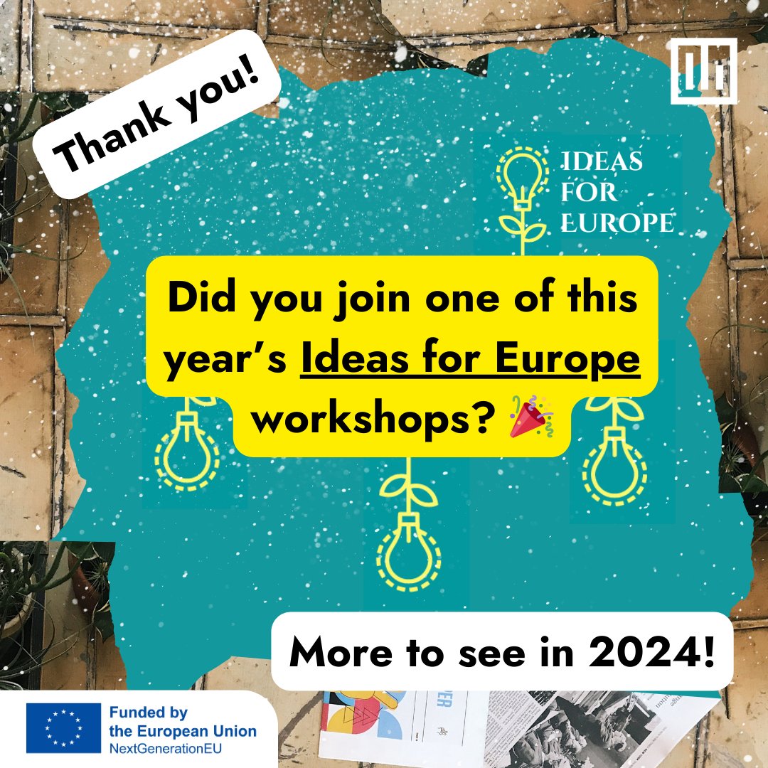 We have organised the last Ideas for Europe workshop of the year! This is for everyone who is eager to learn and explore different tactics to combat disinformation. Keep an eye out for the first edition of 2024 👀#democracy #europe #eu #disinfo
