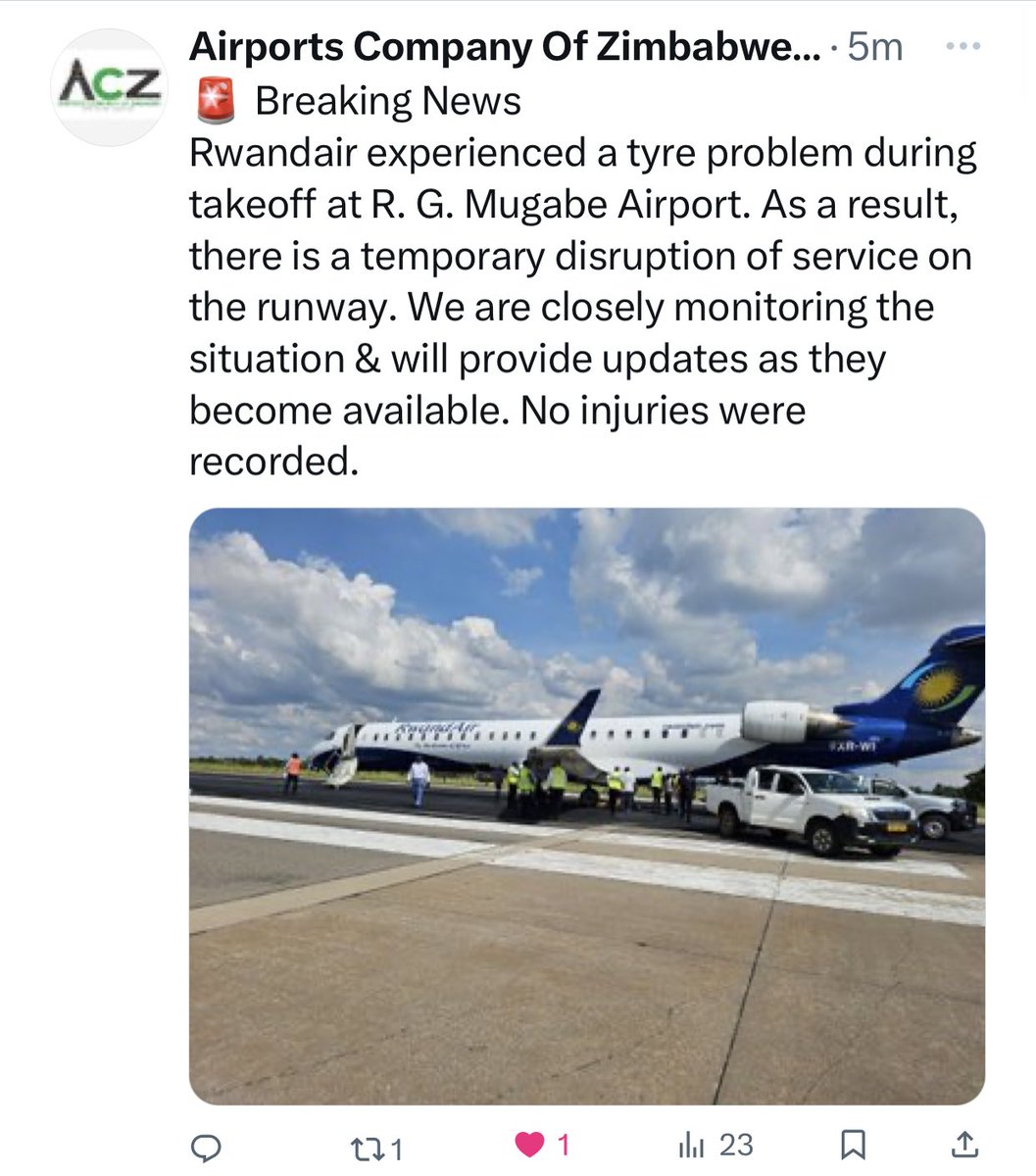 A good reason why a second runway is needed at our major international airport.