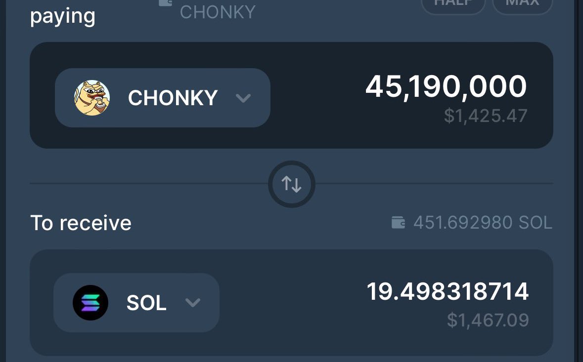 Giving away 45M $CHONKY 🎁

Drop your $SOL wallet, RT &amp; follow 🔔

~ 48 hrs ⏳