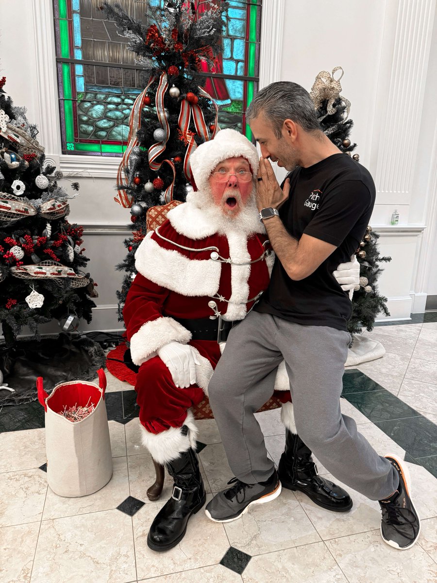 Santa’s face when I told him what we want to accomplish in 2024! Comment below and guess what was on my Christmas list.

#Christmaswish #pitchgauge #roofingsoftware #roofing