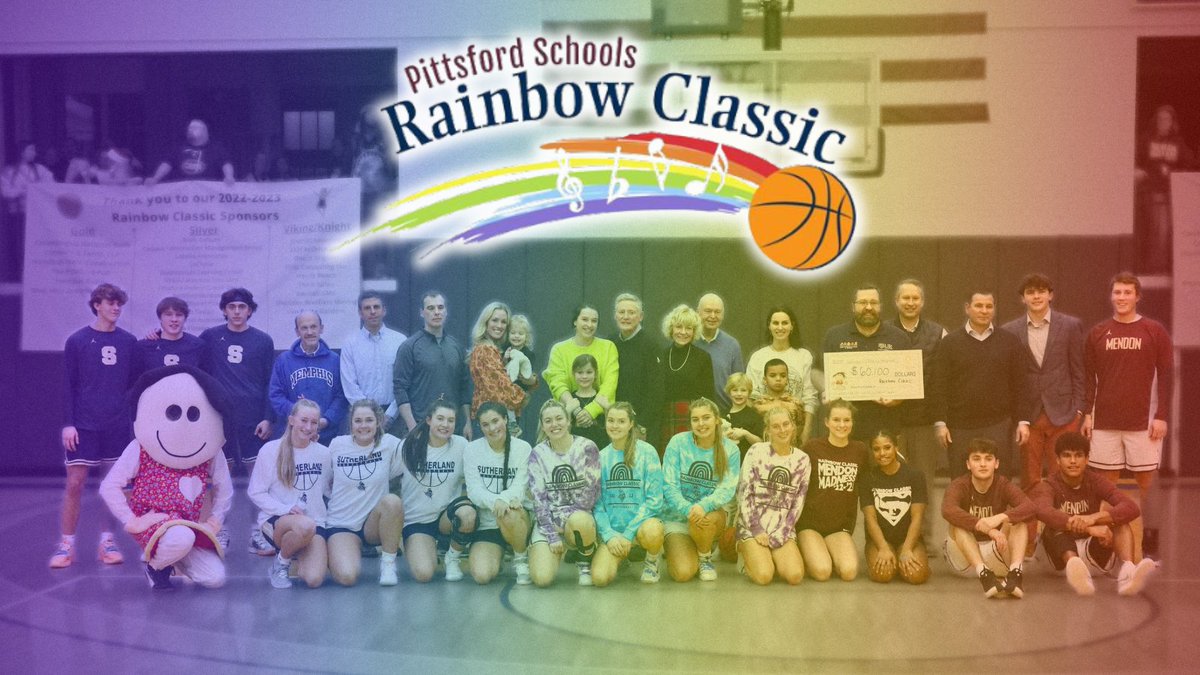 Pittsford's #RainbowClassic 🌈 is back! Don't miss the fierce rivalry and amazing basketball action while supporting a great cause.

General admission tickets are available now for just $10 at the <a href="/PCSDAthletics/">Pittsford Athletics</a> Office. ow.ly/1cOW50Q2h2H