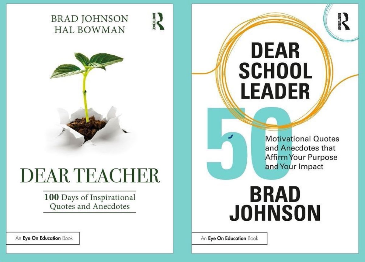 DrBradJohnson's tweet photo. Book Giveaway!   Inspiration for teachers and school leaders.  Just retweet and nominate either a teacher or admin to win too!  Both Winners will be announced Wednesday at 8pm. 
https://t.co/ycRTc2euvJ
https://t.co/R2gOhCGJJY https://t.co/4V5vbQcNX7