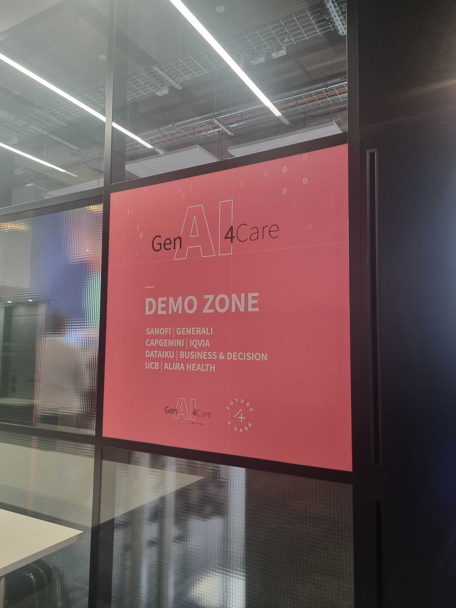 💥 We are live from the #GenAI4care Festival by @Future4care . After a thrilling morning plenary session, it's time to explore the demo zone and to discover the use cases in #GenAI from the ecosystem members.