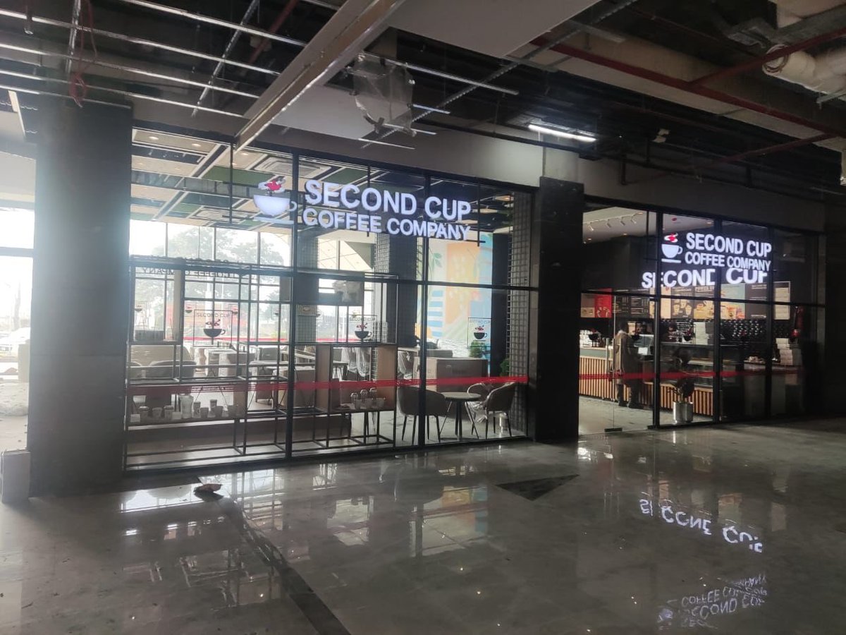 innerart786's tweet photo. "Inner Art Interiors has impeccably designed Second Cup's new outlet at the Mall of Wah in Rawalpindi, capturing the essence of sophistication and warmth; Enjoy a preview of the captivating design with exclusive photos taken before the grand opening..!!! https://t.co/pbhJxRHWuF