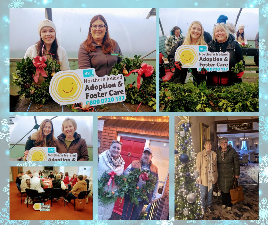 More🎄cheer at our coffee mornings in Dungannon & Newry & a wreath making event. Foster carers mentioned how nice it was to bring along their adult birth children for some quality time together. Lots of laughs among old friends and new, & the wreaths looked superb! @SouthernHSCT