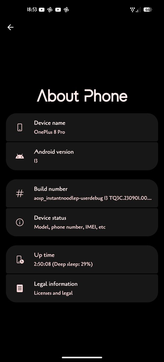 Siva_Bharani's tweet image. Project Elixir 🫶
#OnePlus8Pro #Android13 based rom