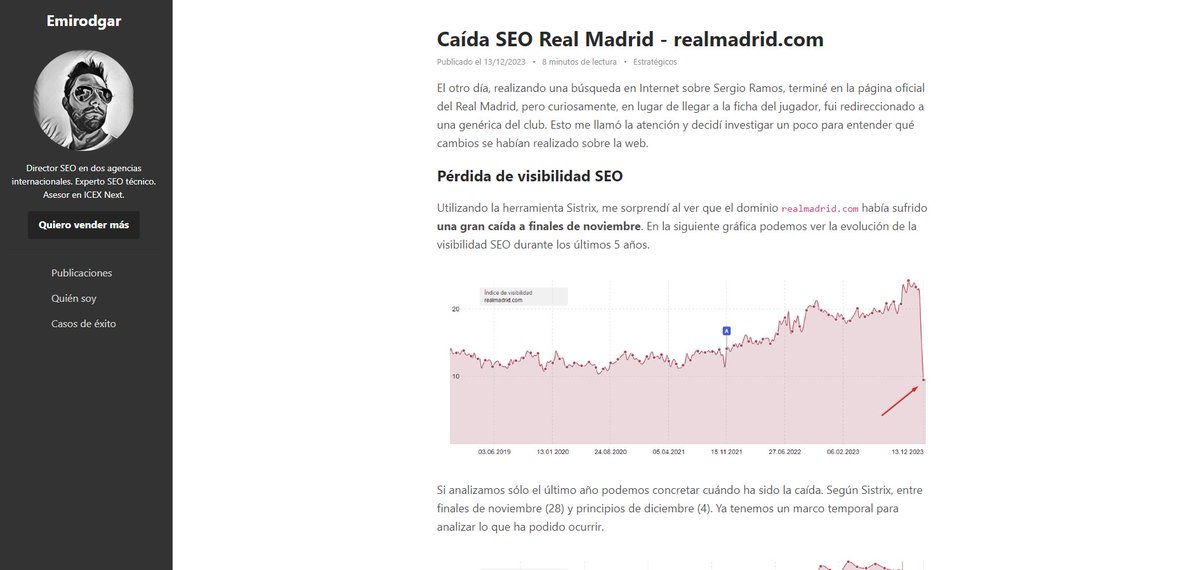 Hola <a href="/FutbolFinanzas/">FUTBOLFINANZAS</a> y <a href="/Emirodgar/">Emirodgar</a>.

¿Esto de fusilarme el #CSIGoogle sobre la web del Real Madrid como si fuera trabajo vuestro cómo va?

Publicados ambos al día siguiente casualmente además. Ni disimuláis 🙃